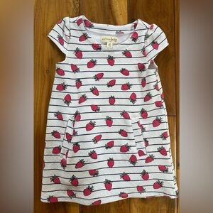 Maison Jules Toddler Girl Pink Strawberry Dress Size 2t